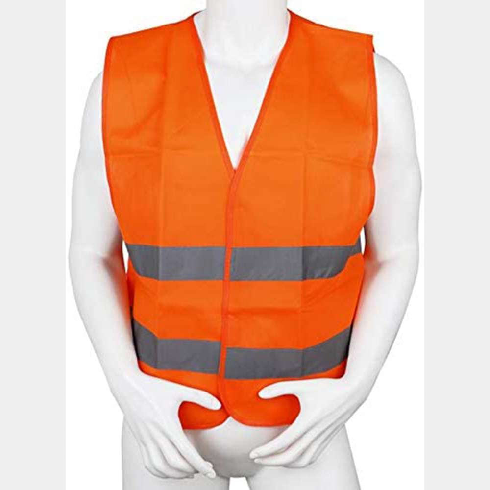 Orange Fabric Safety Jacket 1