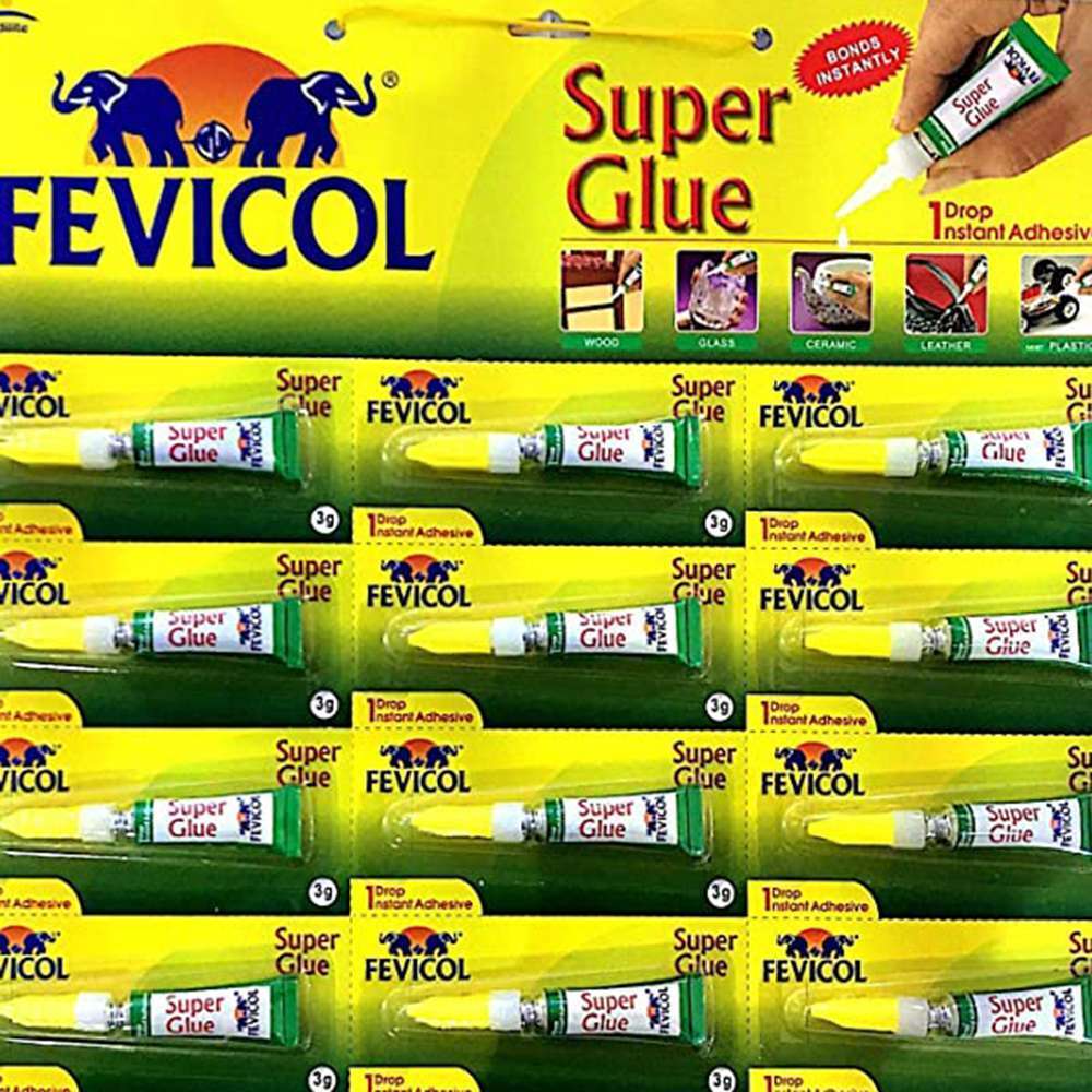 Fevicol Super Glue Tube 3gm/ Per Pcs. 2