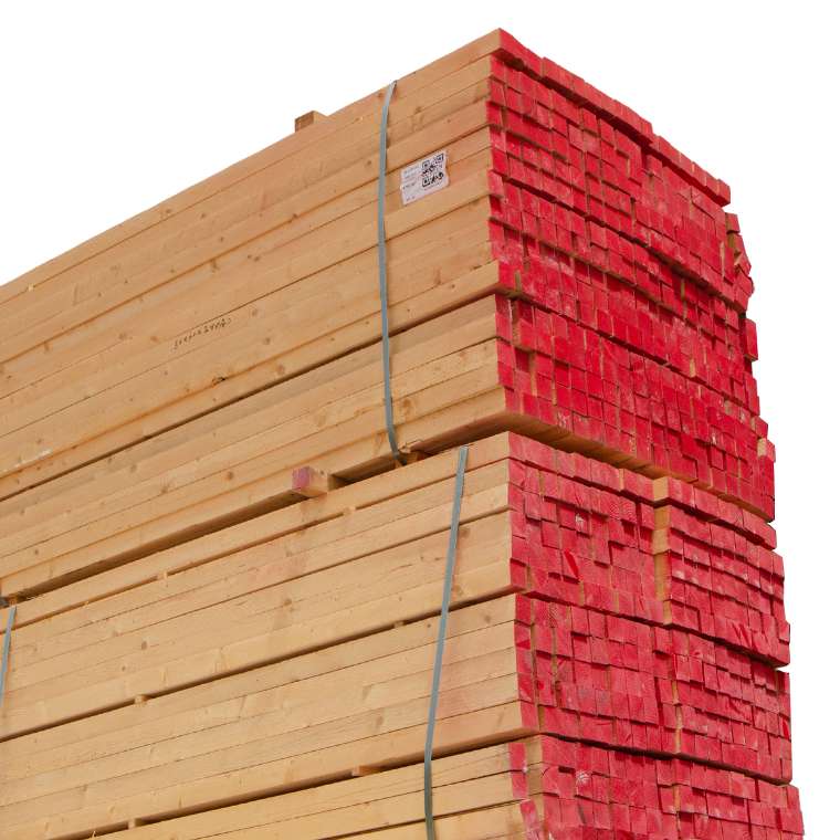 Whitewood 1" x 2" 3