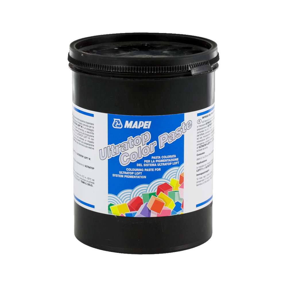 Mapei Ultratop Colour Paste, 1Kg, Used for Tinting and Decorating Self-Levelling Cementitious Industrial Floors - Black