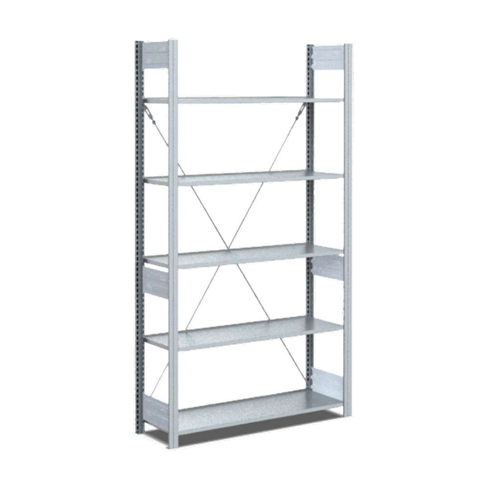 Bito Galvanized Steel Archive Shelving (Silver 1850 x 808 x 324mm) 0