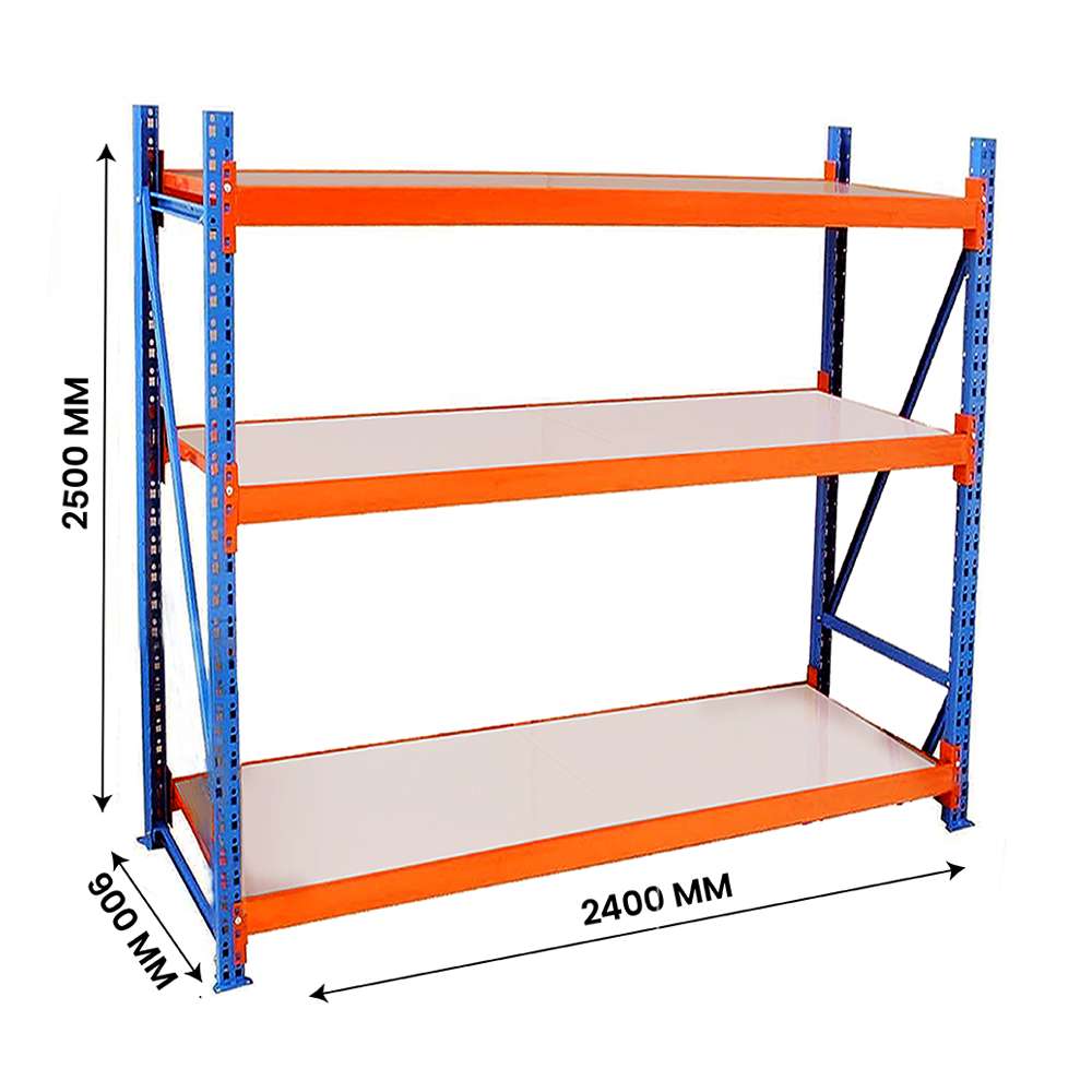 AST Heavy Duty Rack 24090250-1000-3 3 Shelves 1000 Kg/Level HR Steel Powder Coated 0