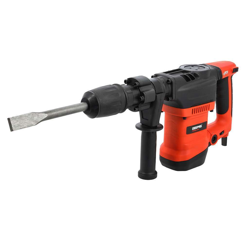 Geepas 1250W Chipping Hammer with SDS Max for Chiselling & Drilling 4