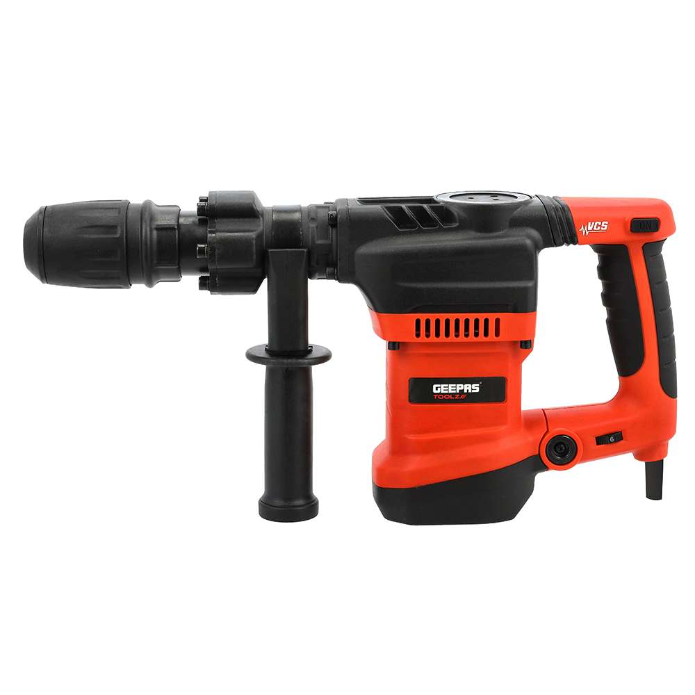 Geepas 1250W Chipping Hammer with SDS Max for Chiselling & Drilling 5