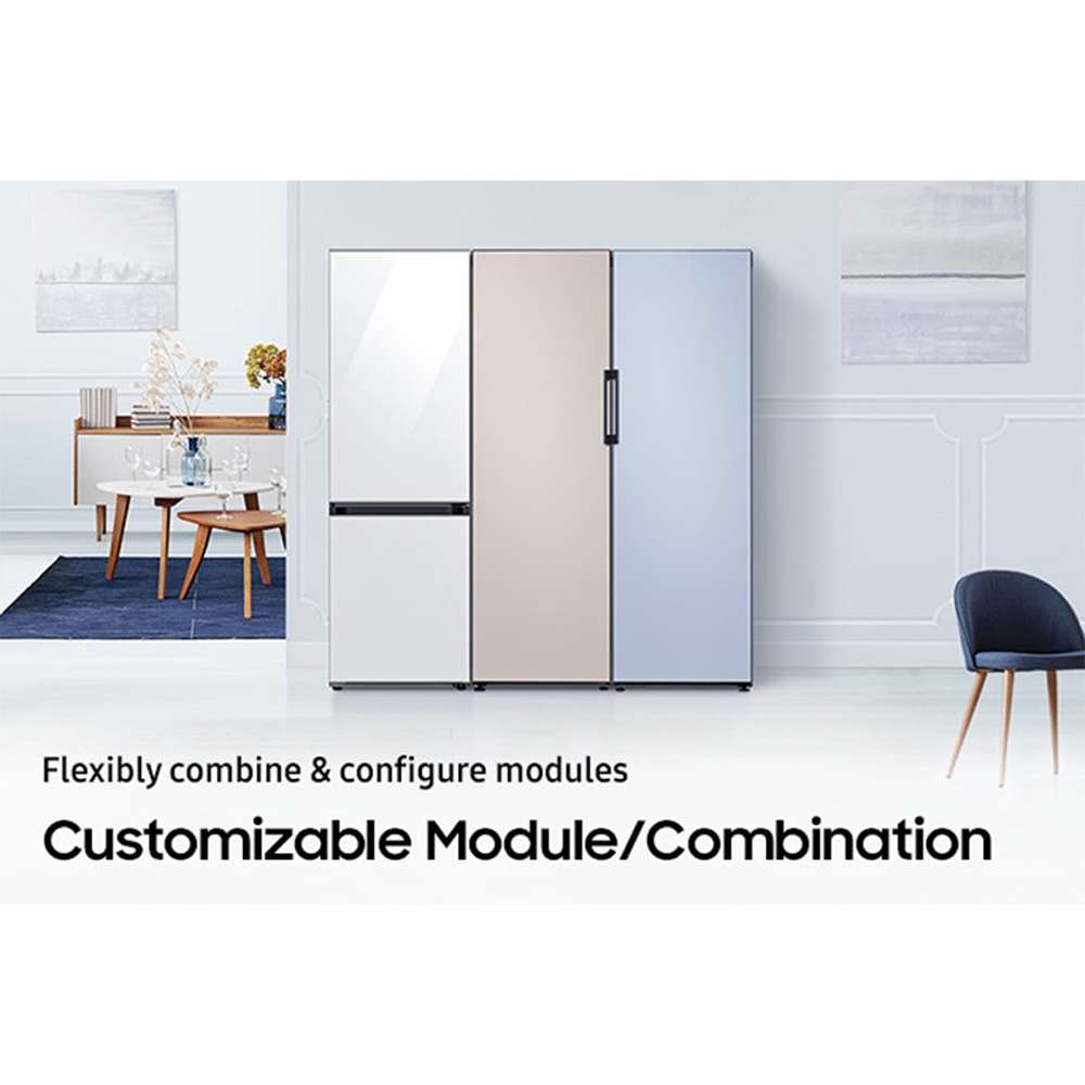 Samsung 328Ltr Bespoke Bottom Mount Refrigerator with Metal CoolingCustomizable Design - RB33T3662AP 10