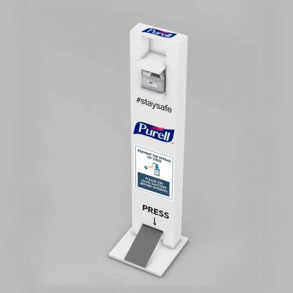 Purell Foot Operated Hand Sanitizer Stand (Grey 30 x 30 x 100cm) 1