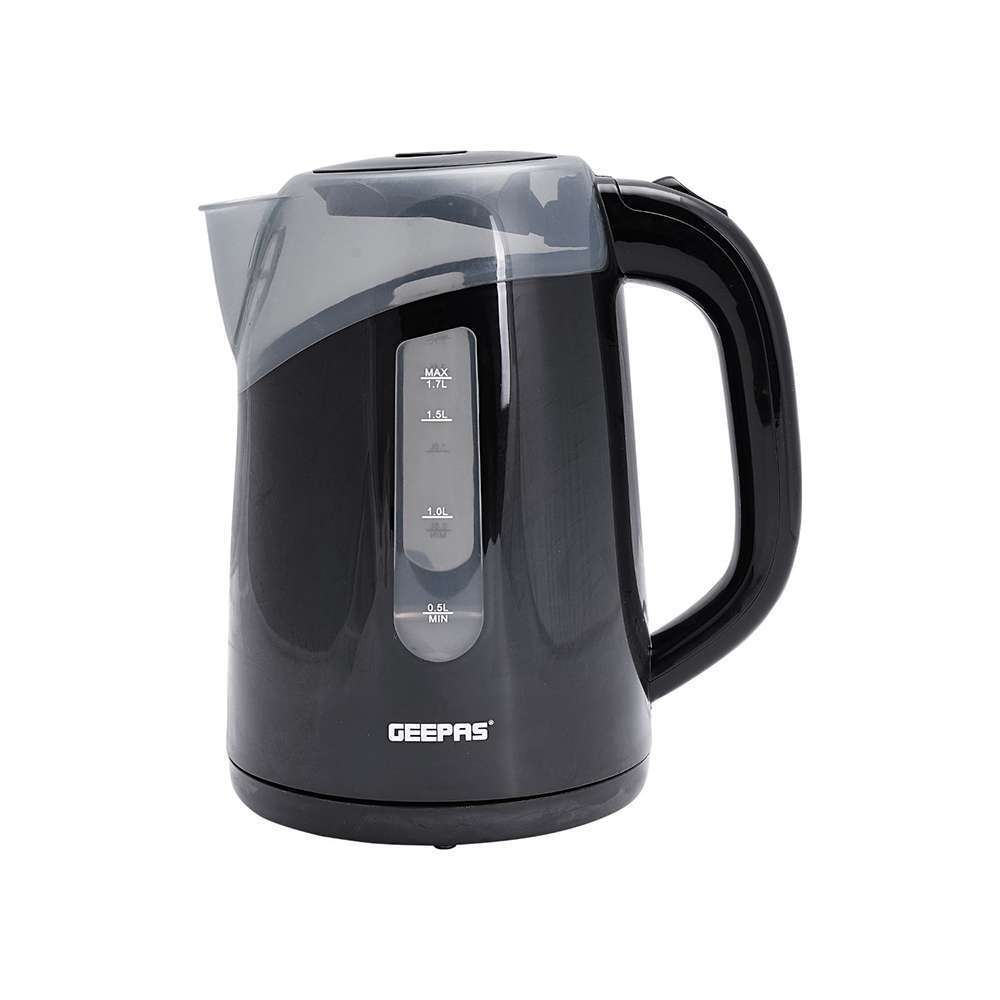 Geepas 1.7L Electric Kettle Safe Material & Boil-Dry Protection 2200W 0