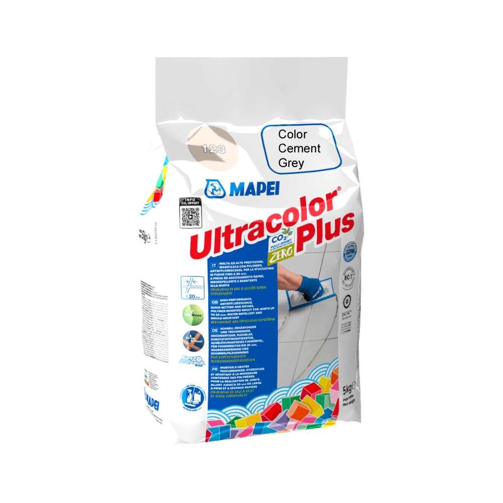 Mapei Ultracolor Plus 5Kg 113 Cement Grey 0