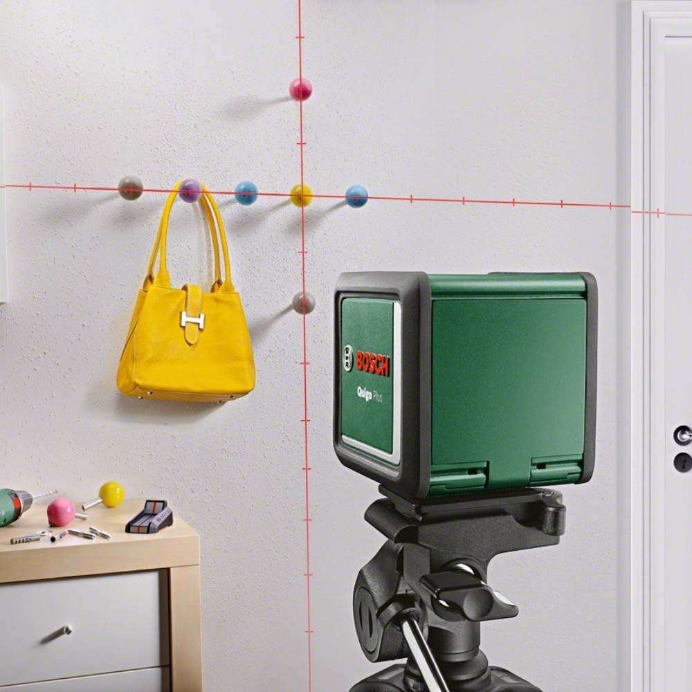 Bosch Quigo Plus (603663600) 10M Self Levelling Cross Line Laser Set with Tripod 4