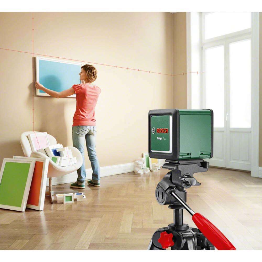 Bosch Quigo Plus (603663600) 10M Self Levelling Cross Line Laser Set with Tripod 5
