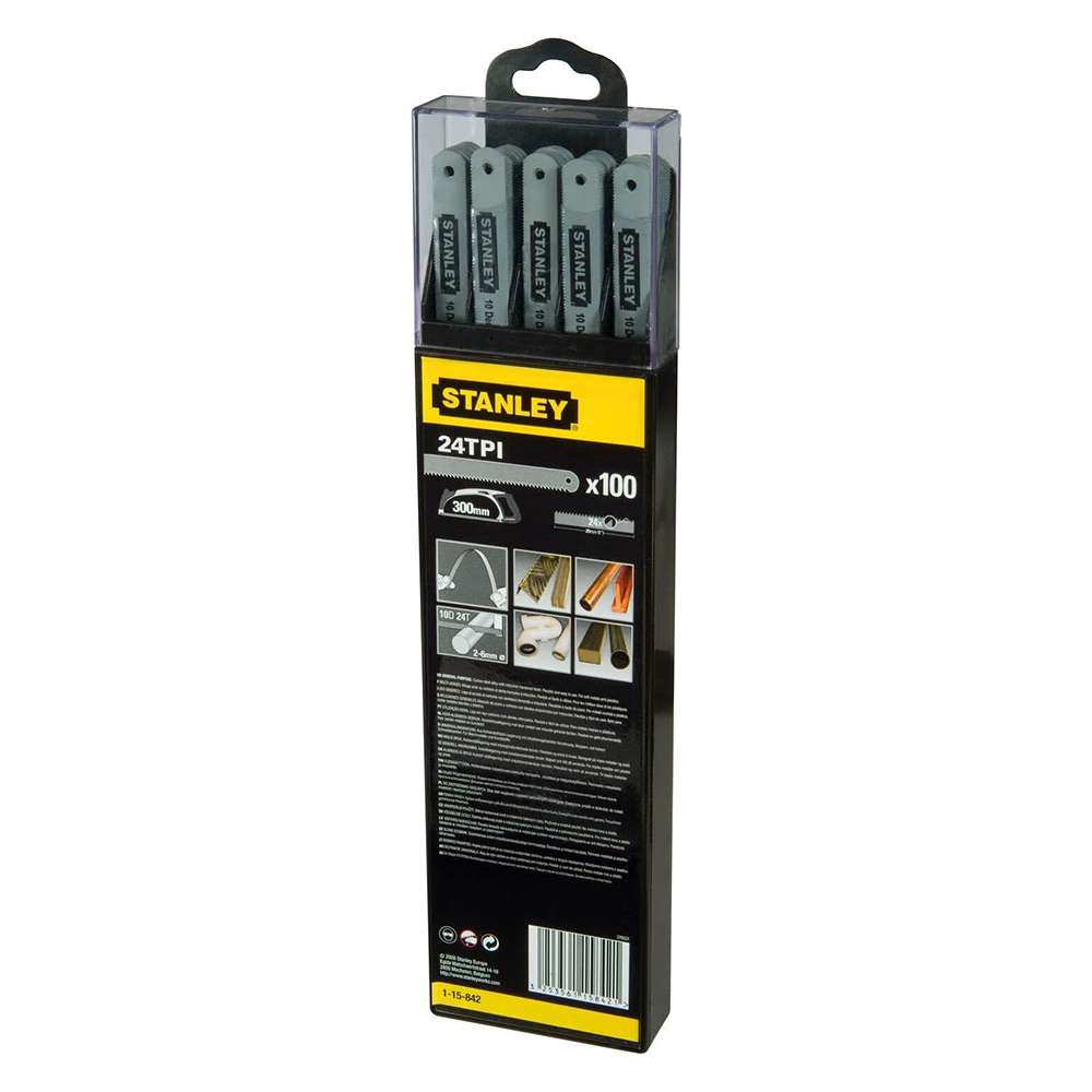 Stanley 1-15-842 300mm Lion Carbon Steel Hacksaw Blade - 100 Pcs/Box 0