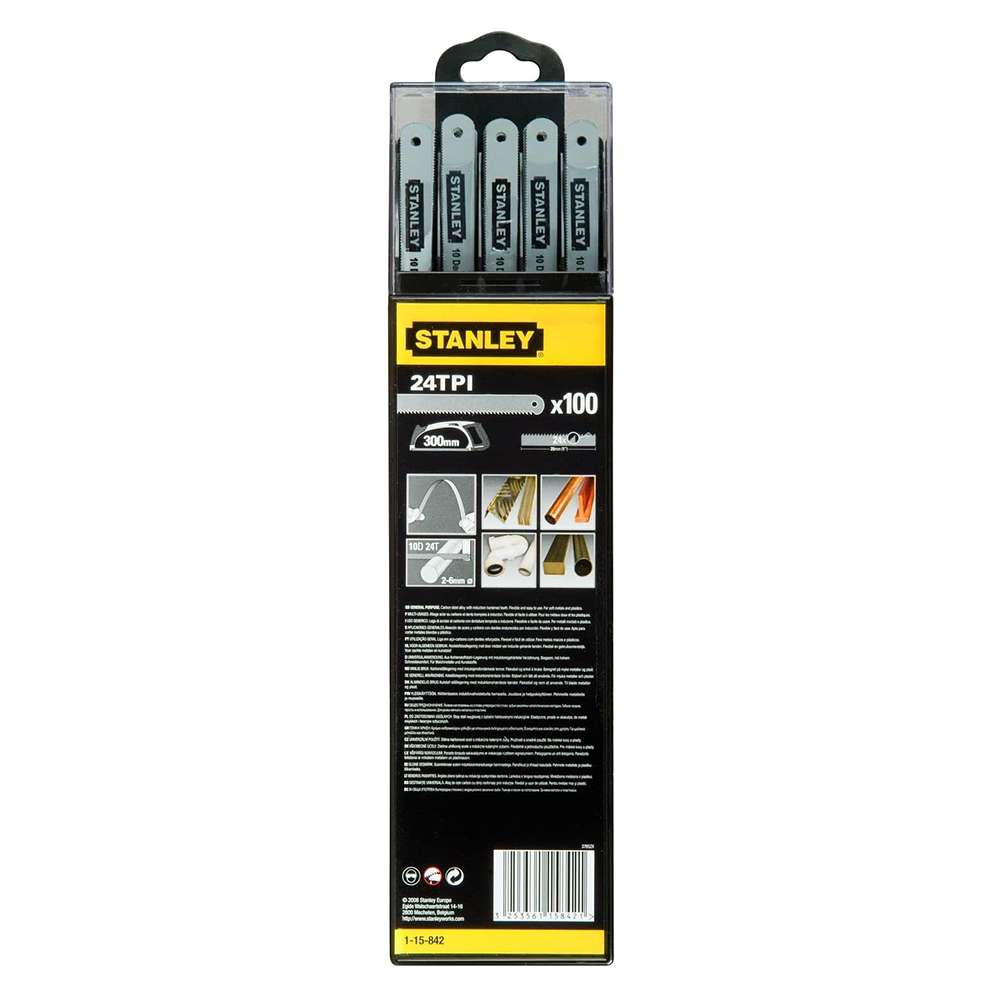 Stanley 1-15-842 300mm Lion Carbon Steel Hacksaw Blade - 100 Pcs/Box 4