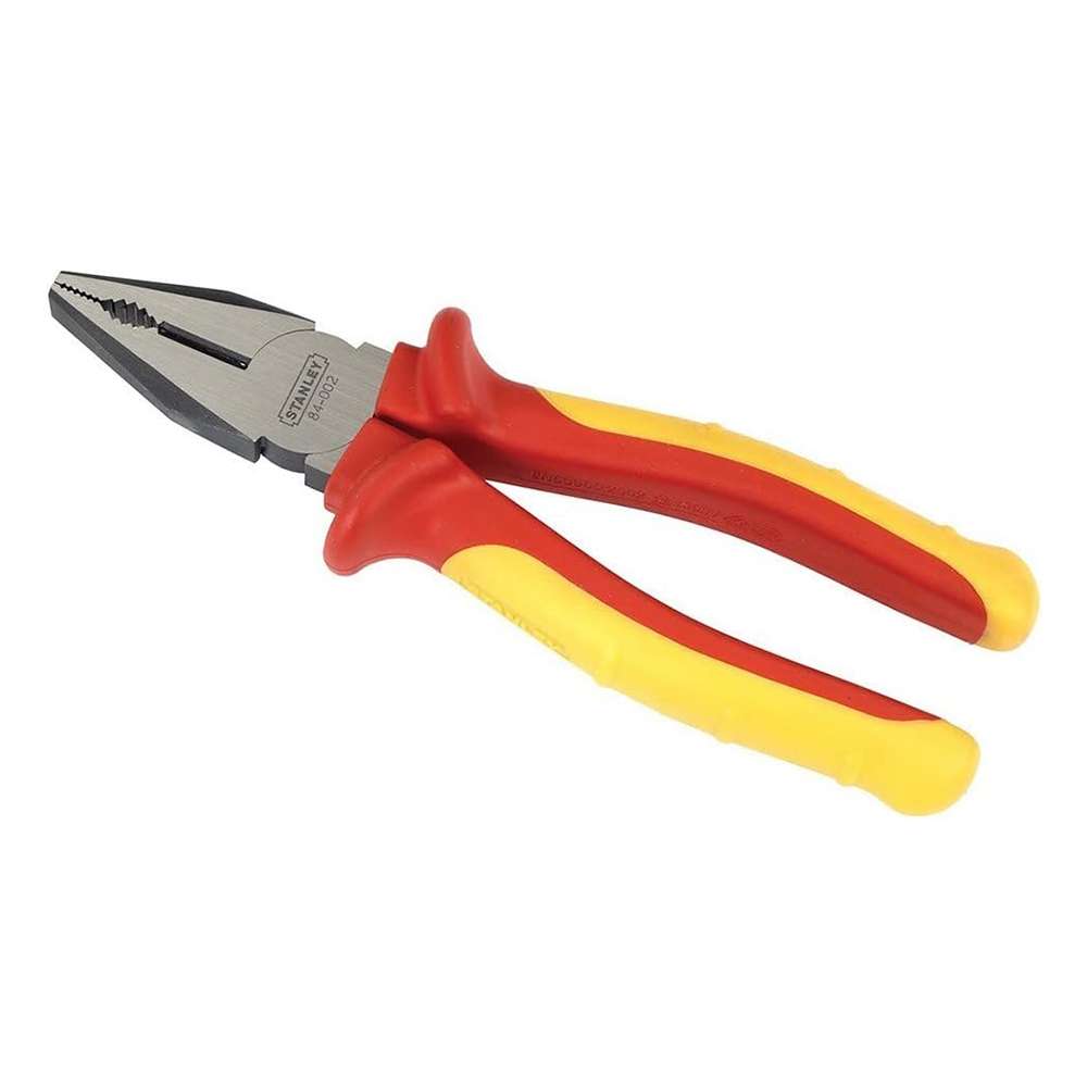 Stanley 0-84-002 200mm VDE Combination Pliers - Red/Yellow 0