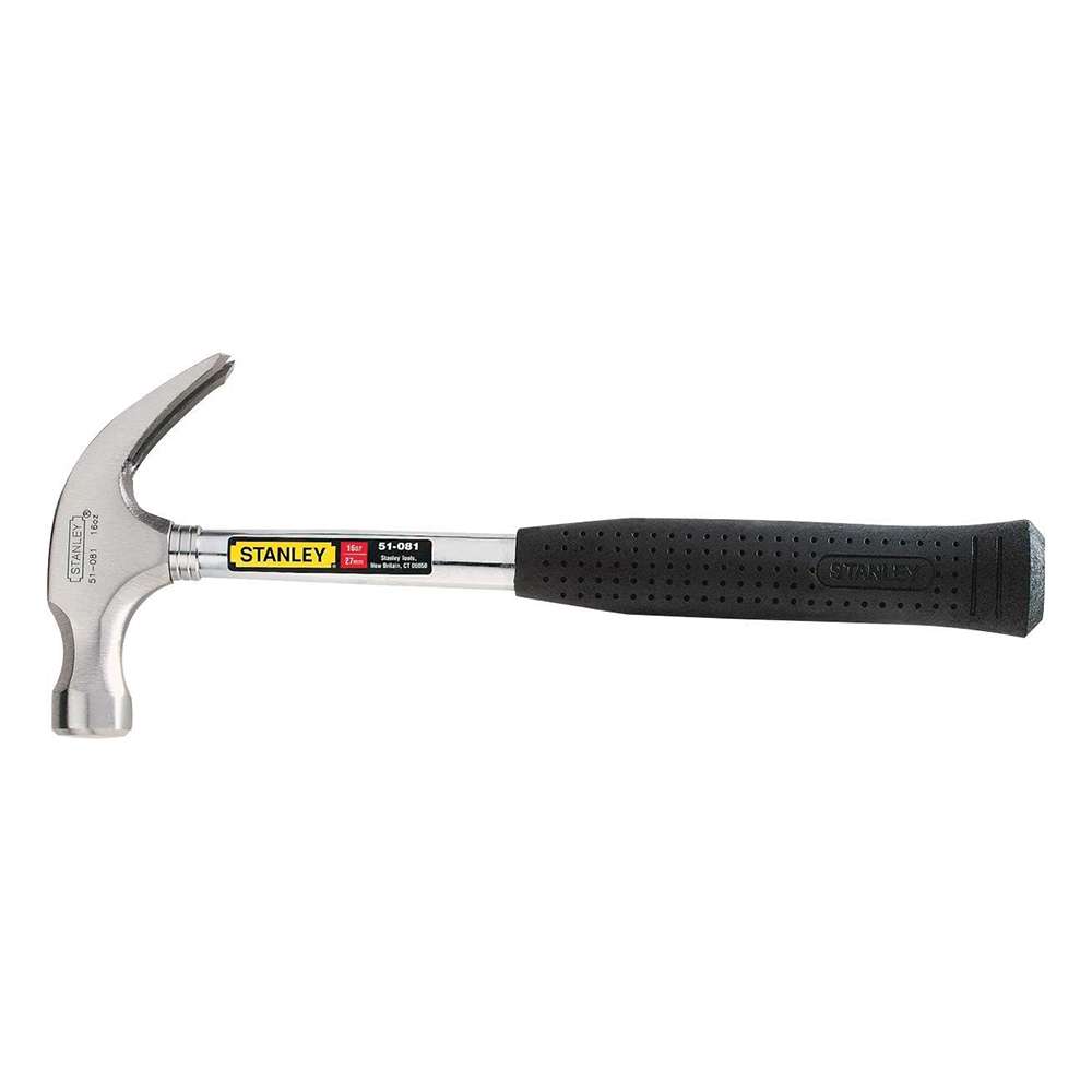 Stanley 51-081 Steel Jacketed Handle Hammer with 335mm Length - Black/Silver 1