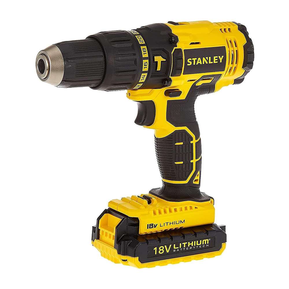 Stanley SCH20S2KMEA3-B5 18V Cordless Hammer Drill & TLM50 0