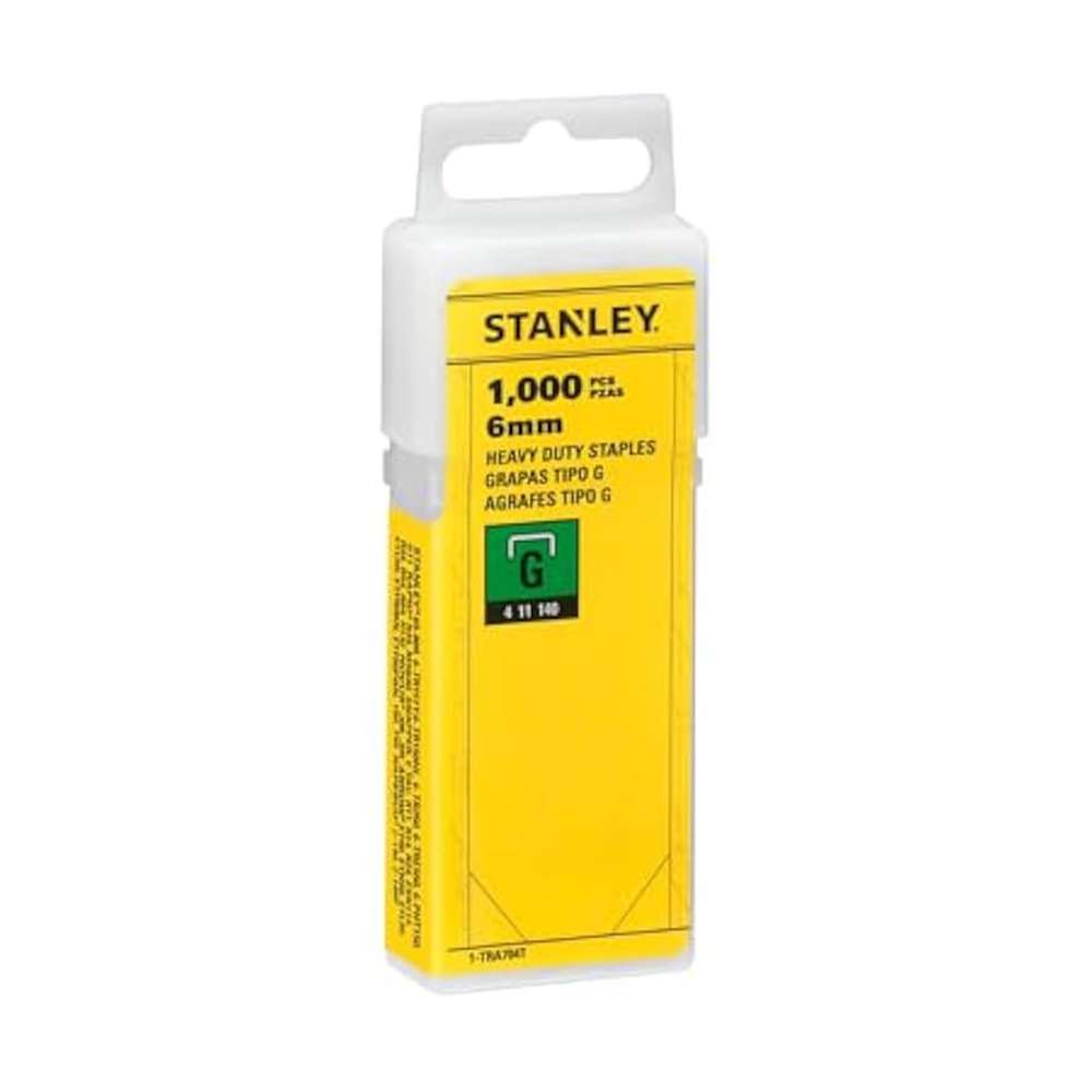 Stanley 1-TRA704T 6mm Type-G Staples - 1000 Pack 1
