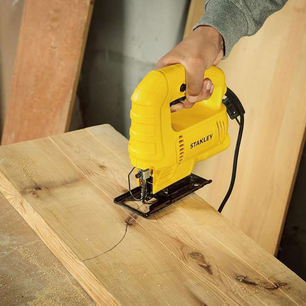 Stanley SJ45 450W Corded Wood Cutting Jigsaw with Variable Speed - Yellow/Black 1