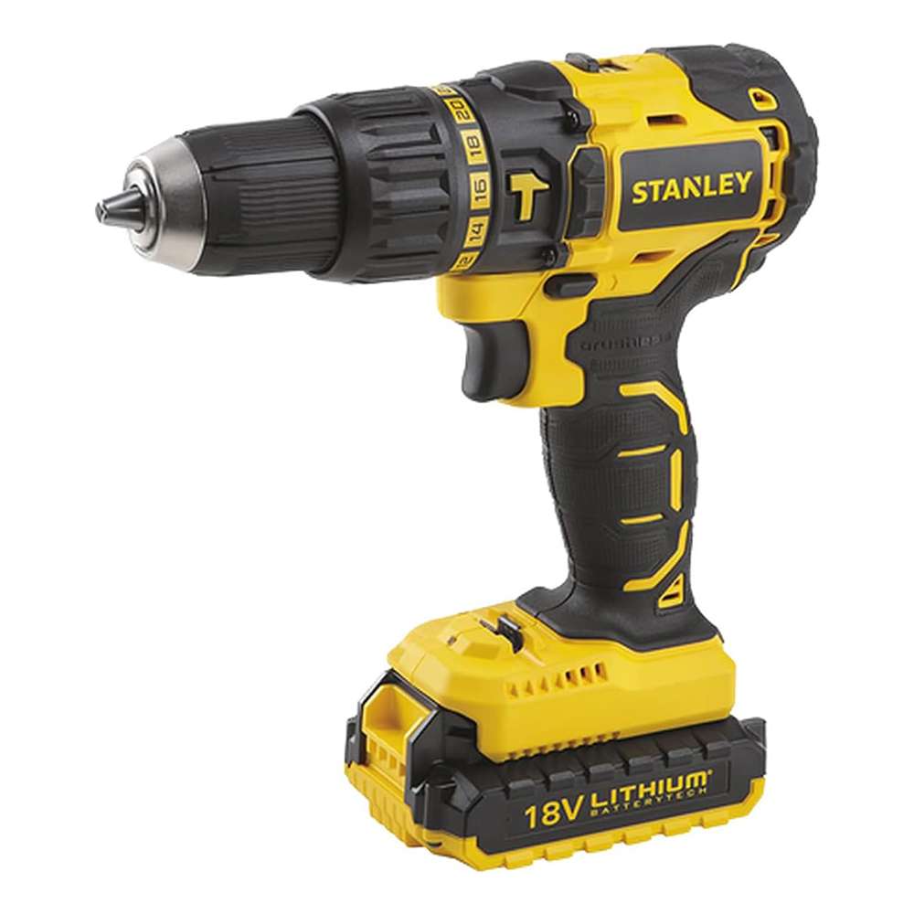 Stanley SBH20D2K-B5 18V Li-ion 2Ah 55Nm Brushless Drill Driver Kit 0