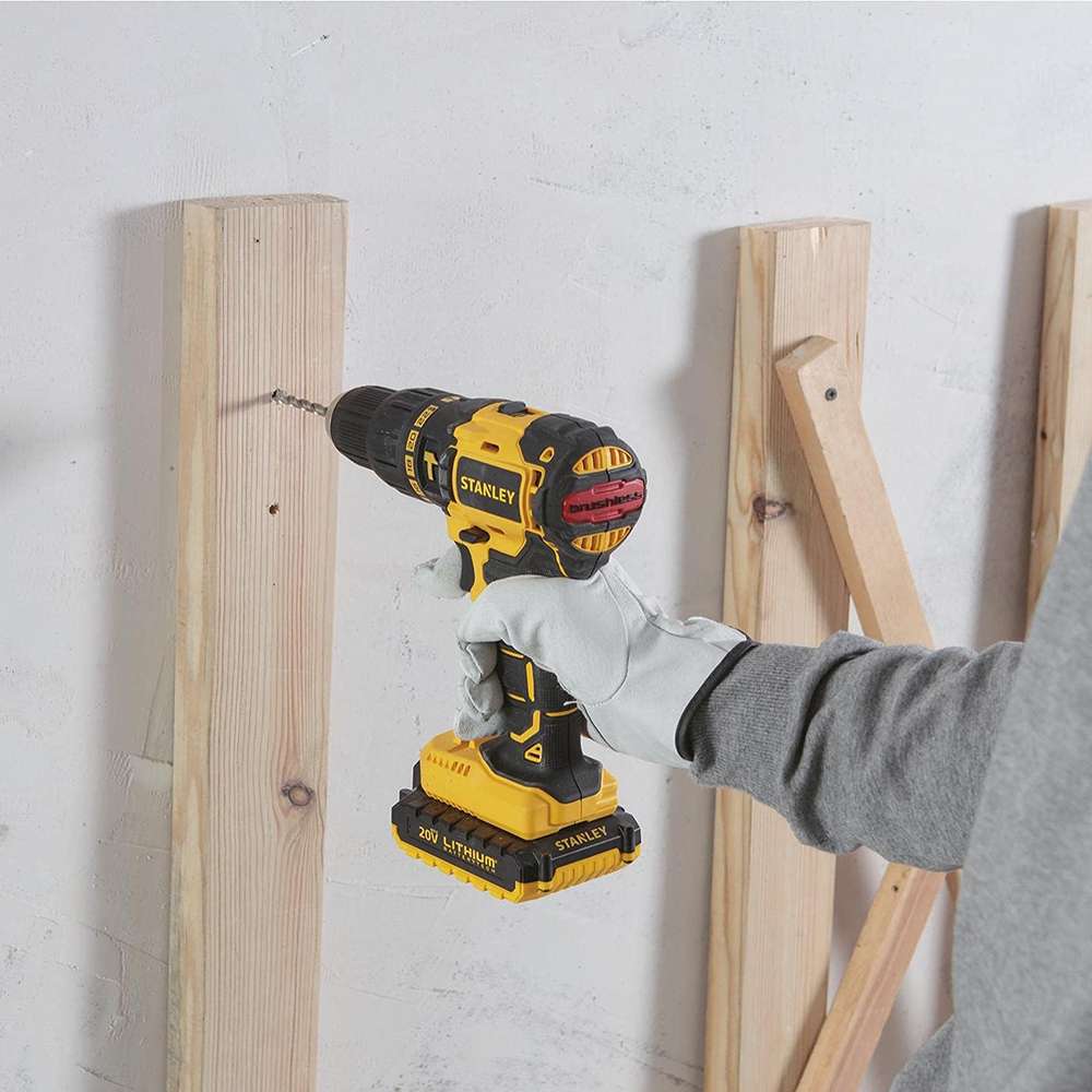 Stanley SBH20D2K-B5 18V Li-ion 2Ah 55Nm Brushless Drill Driver Kit 2