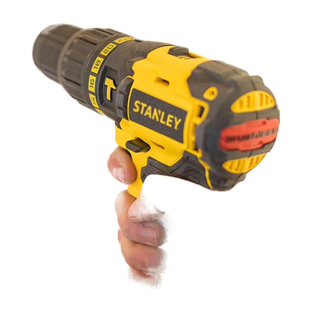 Stanley SBH20D2K-B5 18V Li-ion 2Ah 55Nm Brushless Drill Driver Kit 4