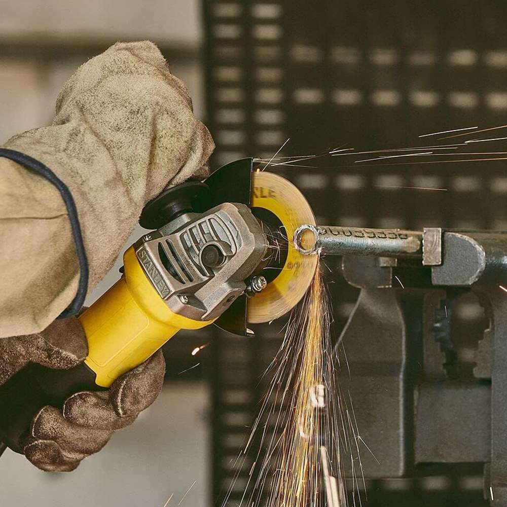 Stanley SG7115-B5 750W 115mm Small Angle Grinder - Yellow/Black 8