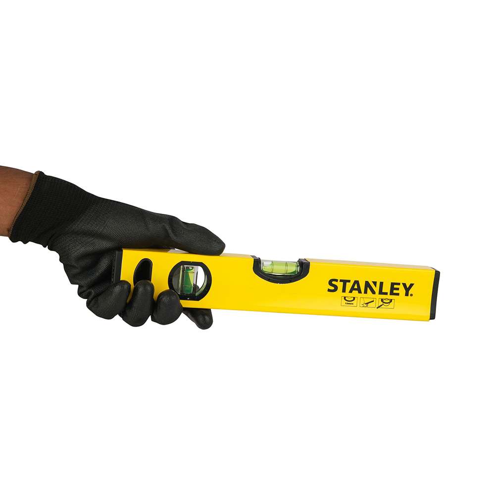 Stanley STHT43118-8 30cm Classic Box Level with Center Vial - Yellow 2