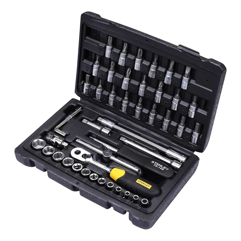 Stanley STMT72794-8 1/4" Drive Metric Socket Set - 46 Pcs/Set 0