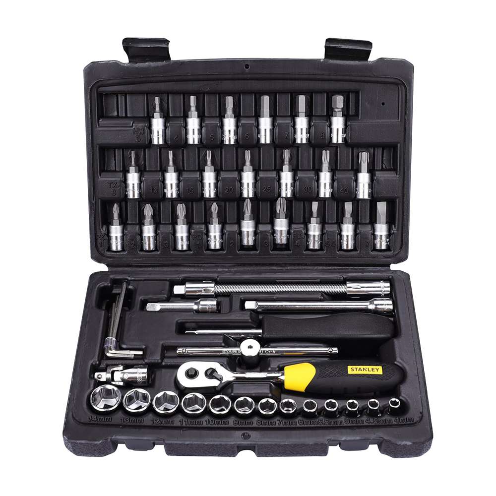 Stanley STMT72794-8 1/4" Drive Metric Socket Set - 46 Pcs/Set 1