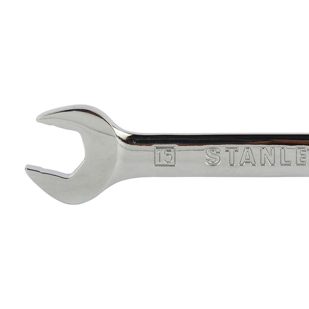 Stanley STMT89940-8B-12 15mm Reversible Ratcheting Spanner Silver 2
