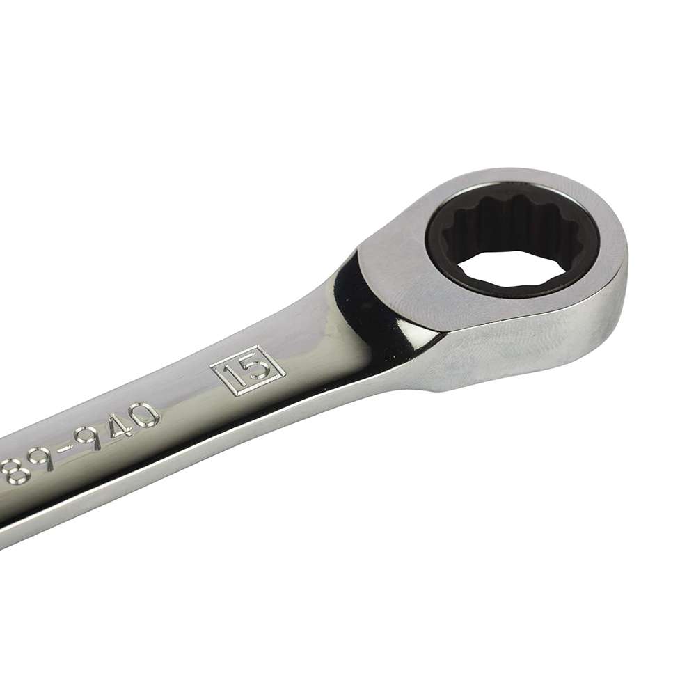 Stanley STMT89940-8B-12 15mm Reversible Ratcheting Spanner Silver 3