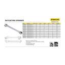 Stanley STMT89940-8B-12 15mm Reversible Ratcheting Spanner Silver 7