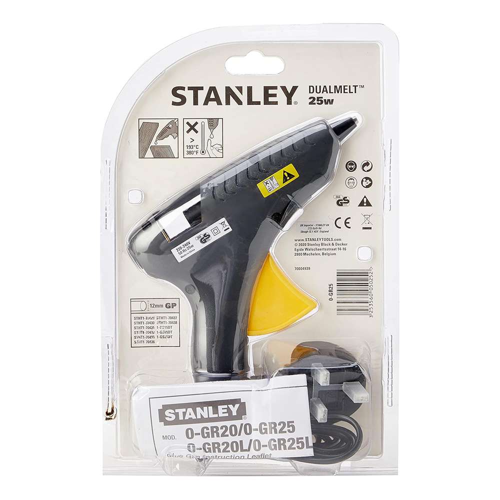 Stanley STA0GR25 25W Trigger Feed Dual Melt Glue Gun - Multicolor 3