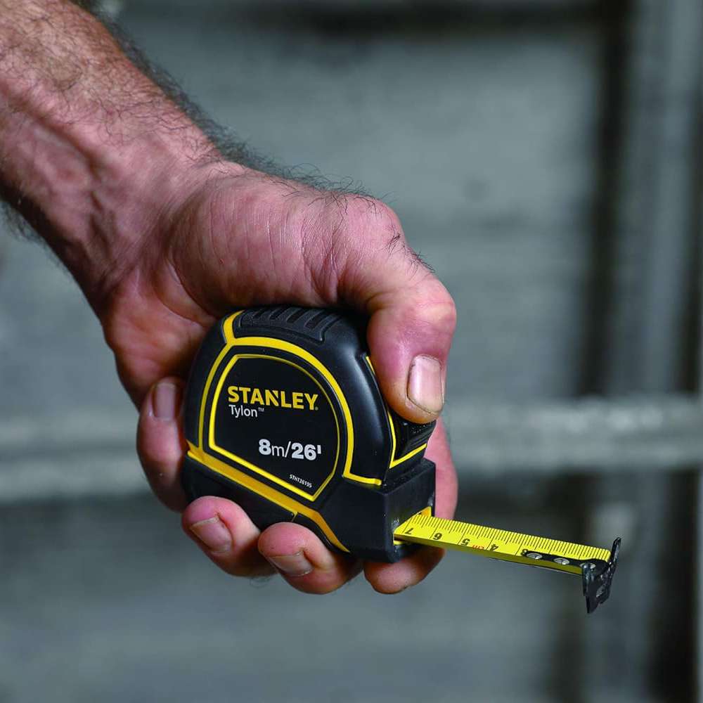 Stanley STHT36195 8m/26ft 25mm Tylon Tape Measure - Yellow/Black 1