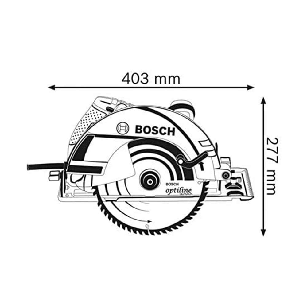 Bosch GKS 9 2724599424747 2000W Professional Hand-Held Circular Saw 2