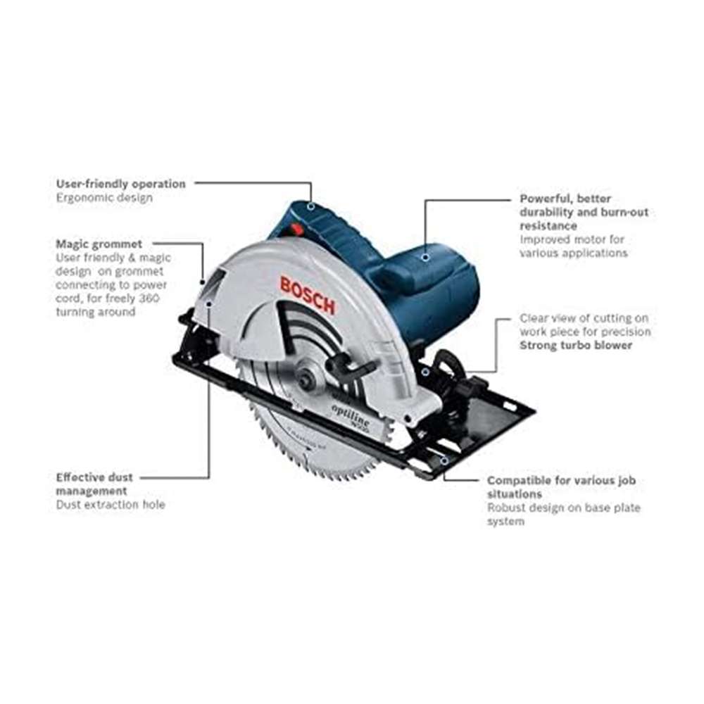 Bosch GKS 9 2724599424747 2000W Professional Hand-Held Circular Saw 3
