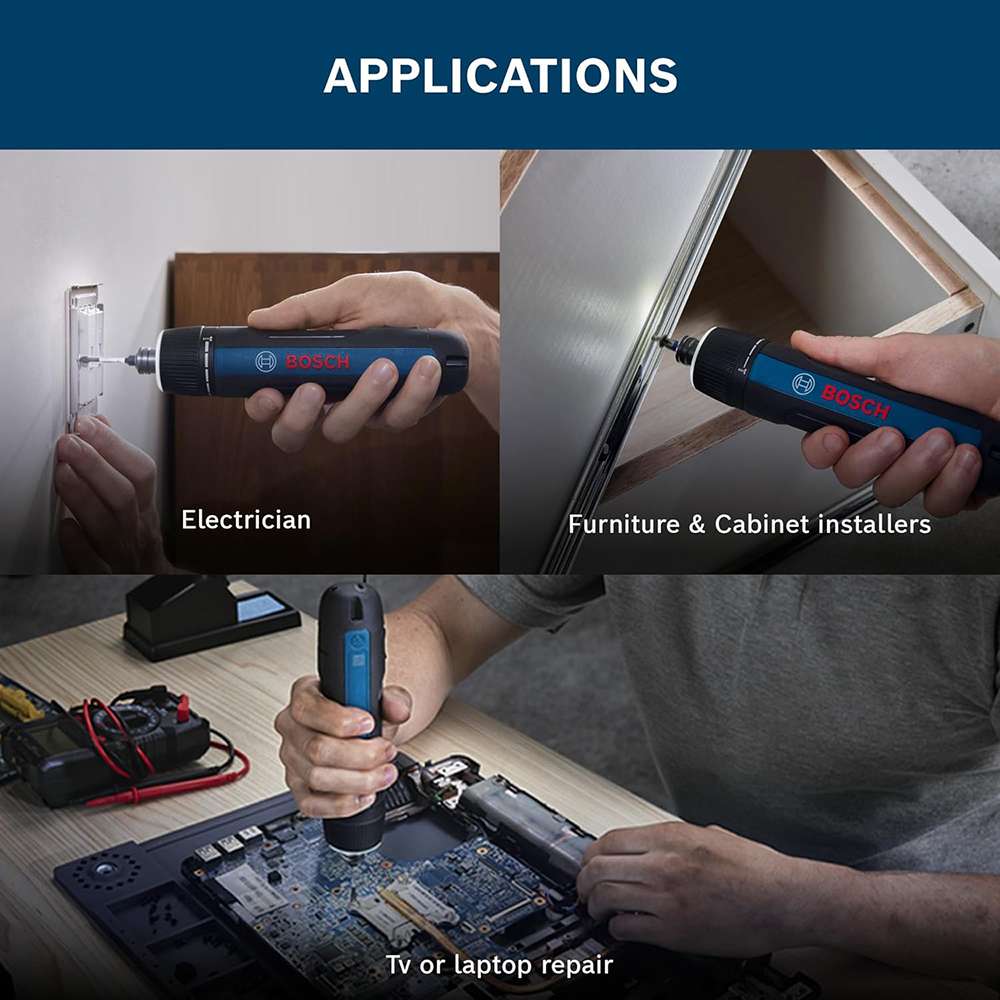 Bosch GO 3 Screwdriver Kit with 9 Bits and 2.0Ah Battery 4