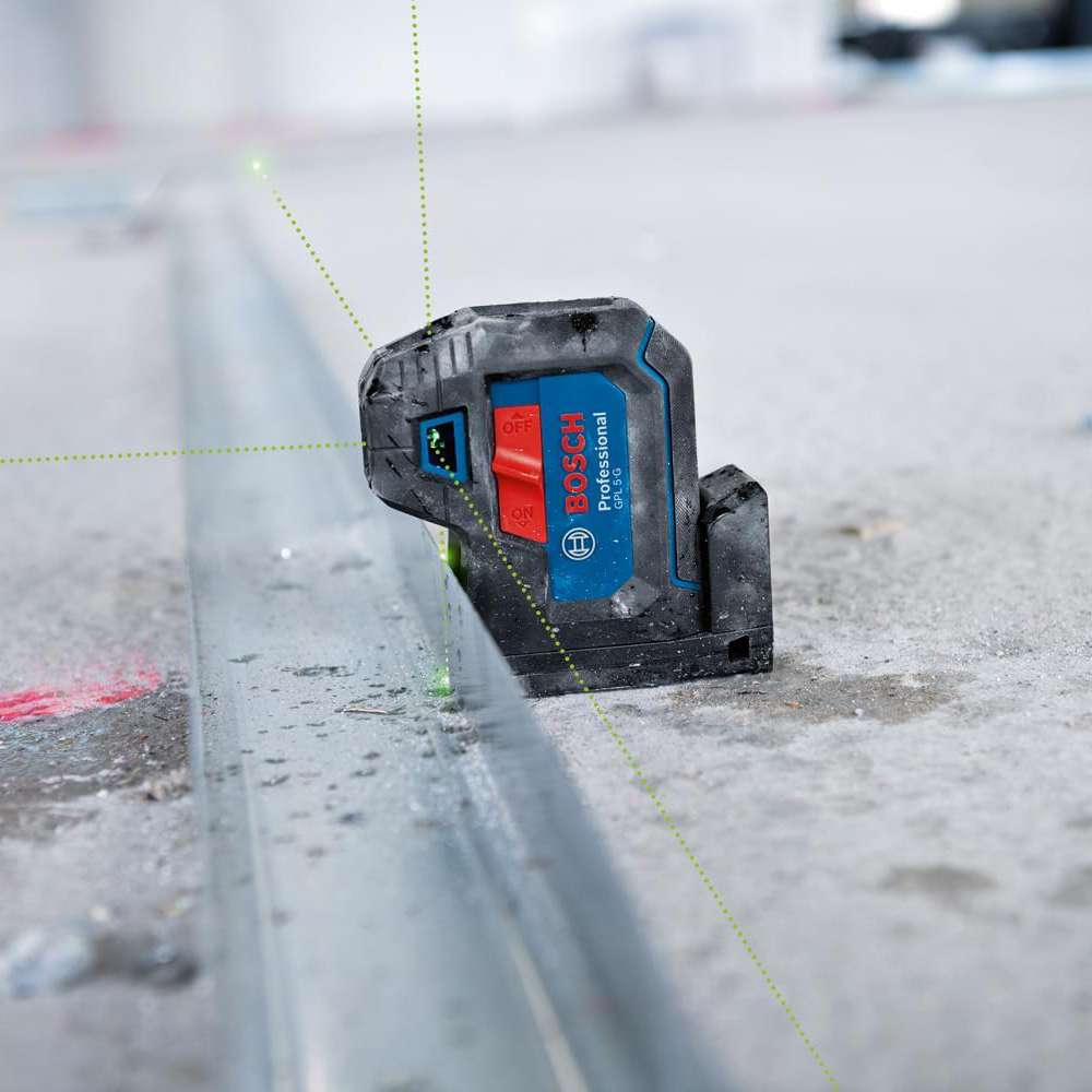 Bosch GPL 5 G 5-Point Laser Level with IP65 Protection and Mounting System - Green 4
