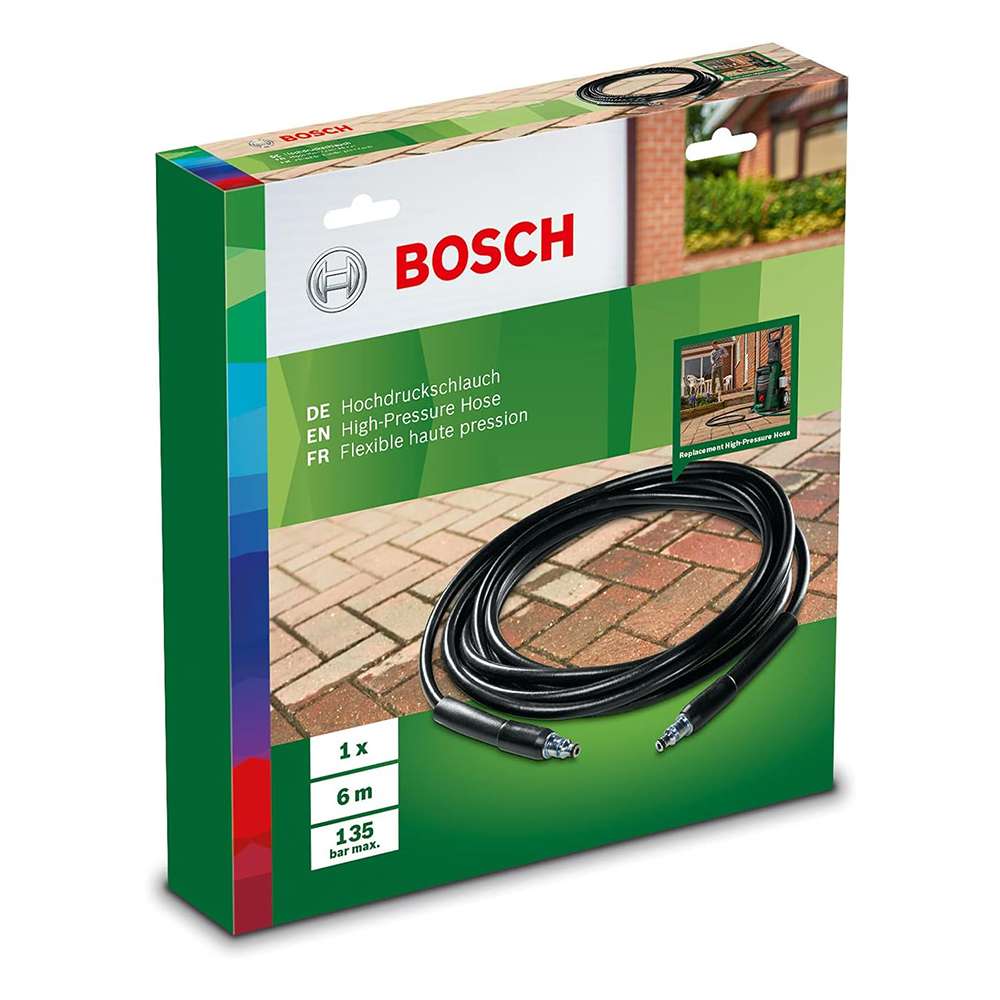 Bosch F016800360 6m High Pressure Hose for Aquatak Pressure Washers - Black 1