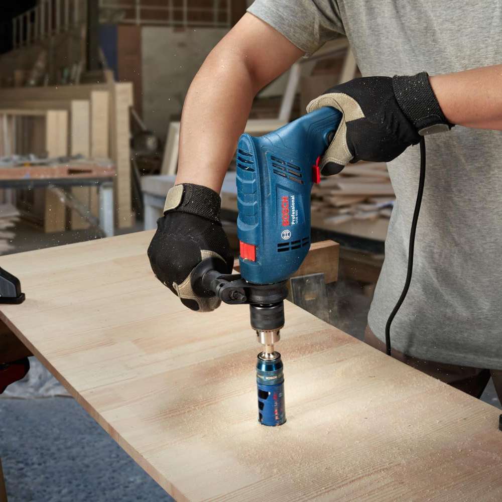 Bosch GSB 600 Professional Impact Drill 13mm with 06011A03LB 98 Pcs Drill Bit Set  5
