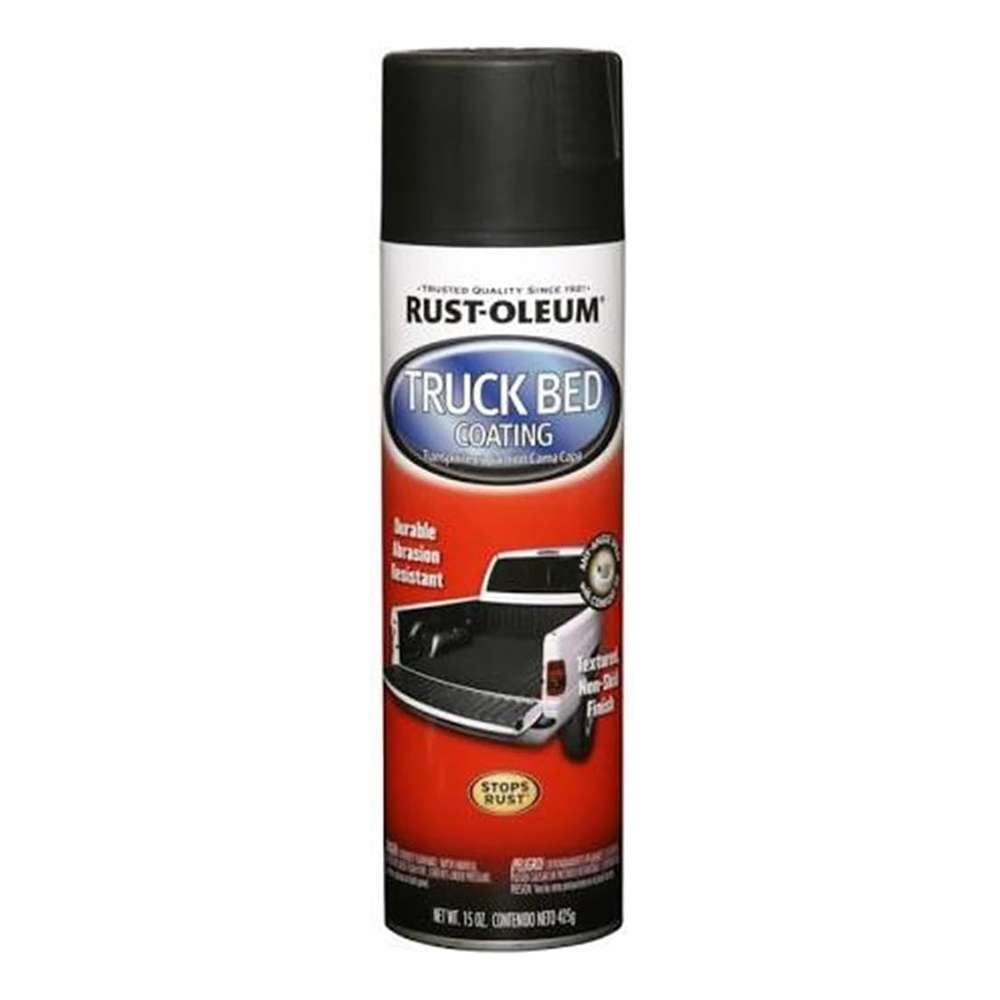 طلاء بخاخ راست أوليوم المقاوم للصدأ الخاص بهياكل الشاحنات وزن (15oz) باللون الأسود