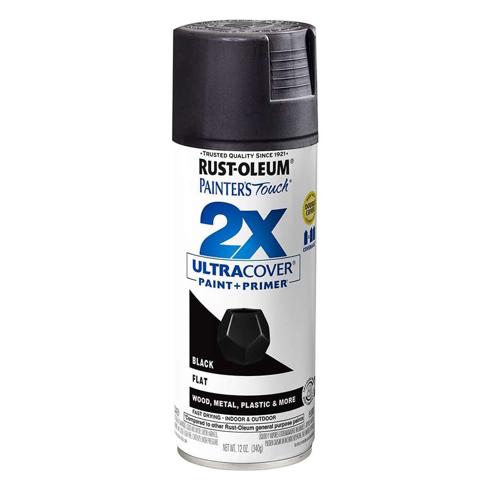Rust-Oleum 12oz Painter's Touch 2X Flat Spray Paint - Black 0