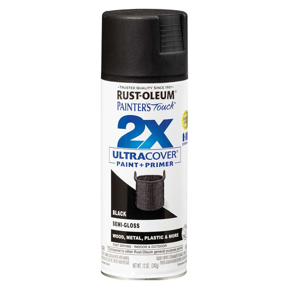 Rust-Oleum 12oz Painter's Touch 2X Semi-Gloss Spray Paint - Black
