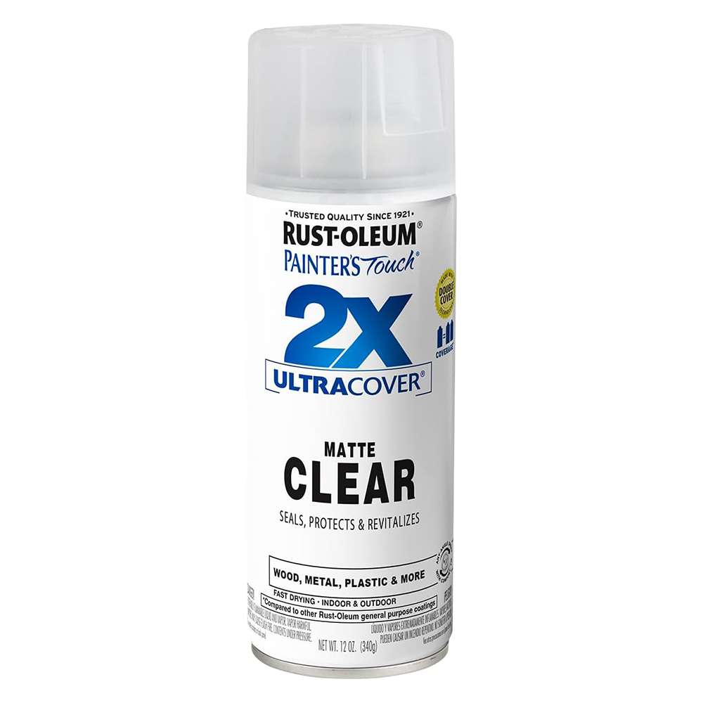 Rust-Oleum 12oz Painter'S Touch 2X Ultra Cover Matte Spray Paint - Clear 3