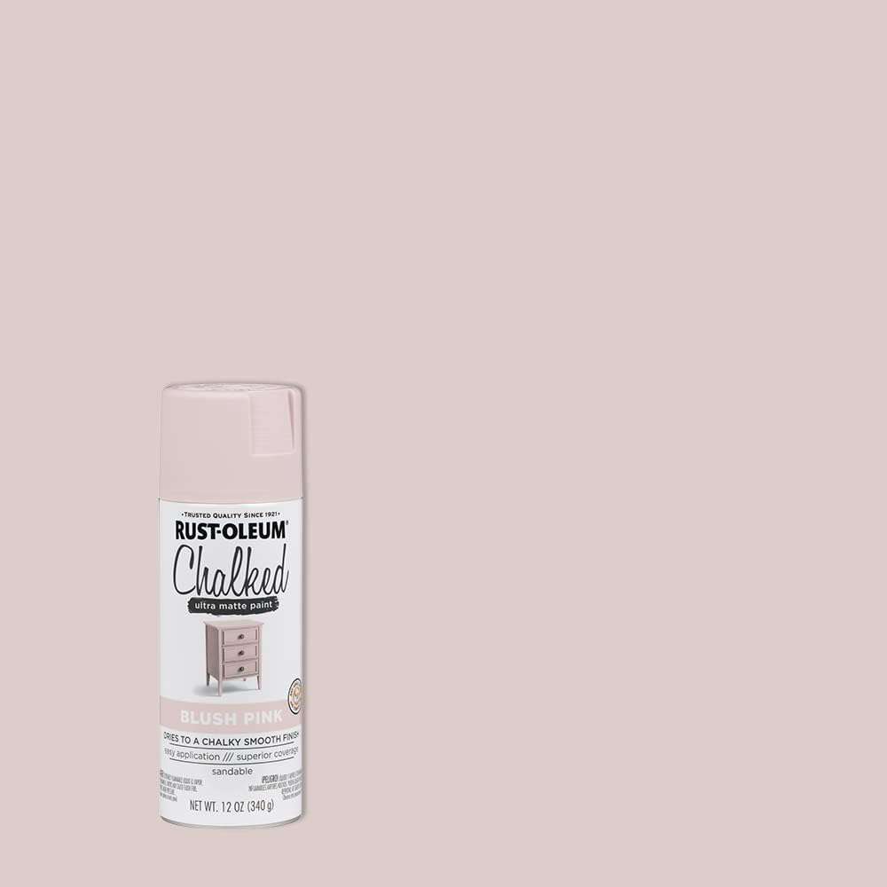 Rust-Oleum 12oz Chalked Matte Spray Paint - Blush Pink 2