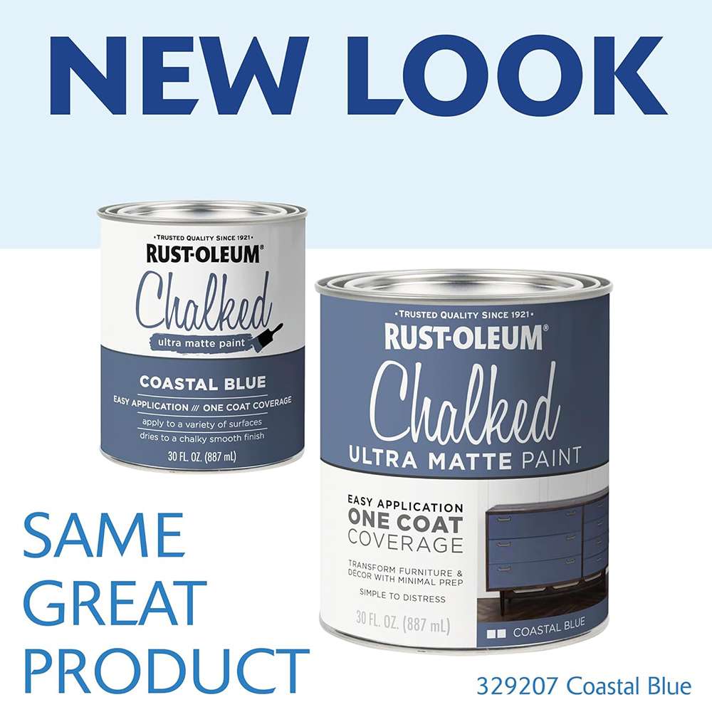 Rust-Oleum 30oz Ultra Matte Interior Chalked Paint - Coastal Blue 2