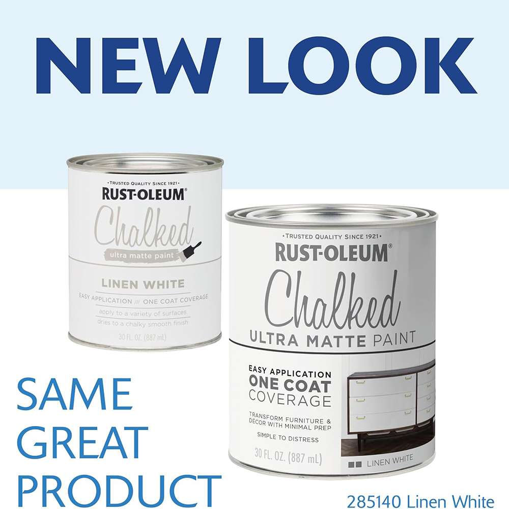 Rust-Oleum 30oz Ultra Matte Chalked Paint - White 2