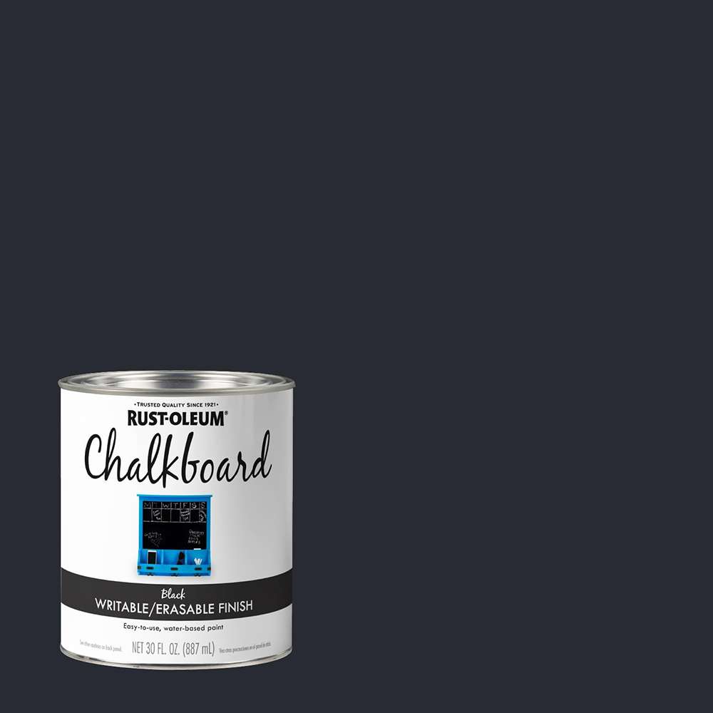 Rust-Oleum 30oz Chalkboard Brush-On Paint - Black 2