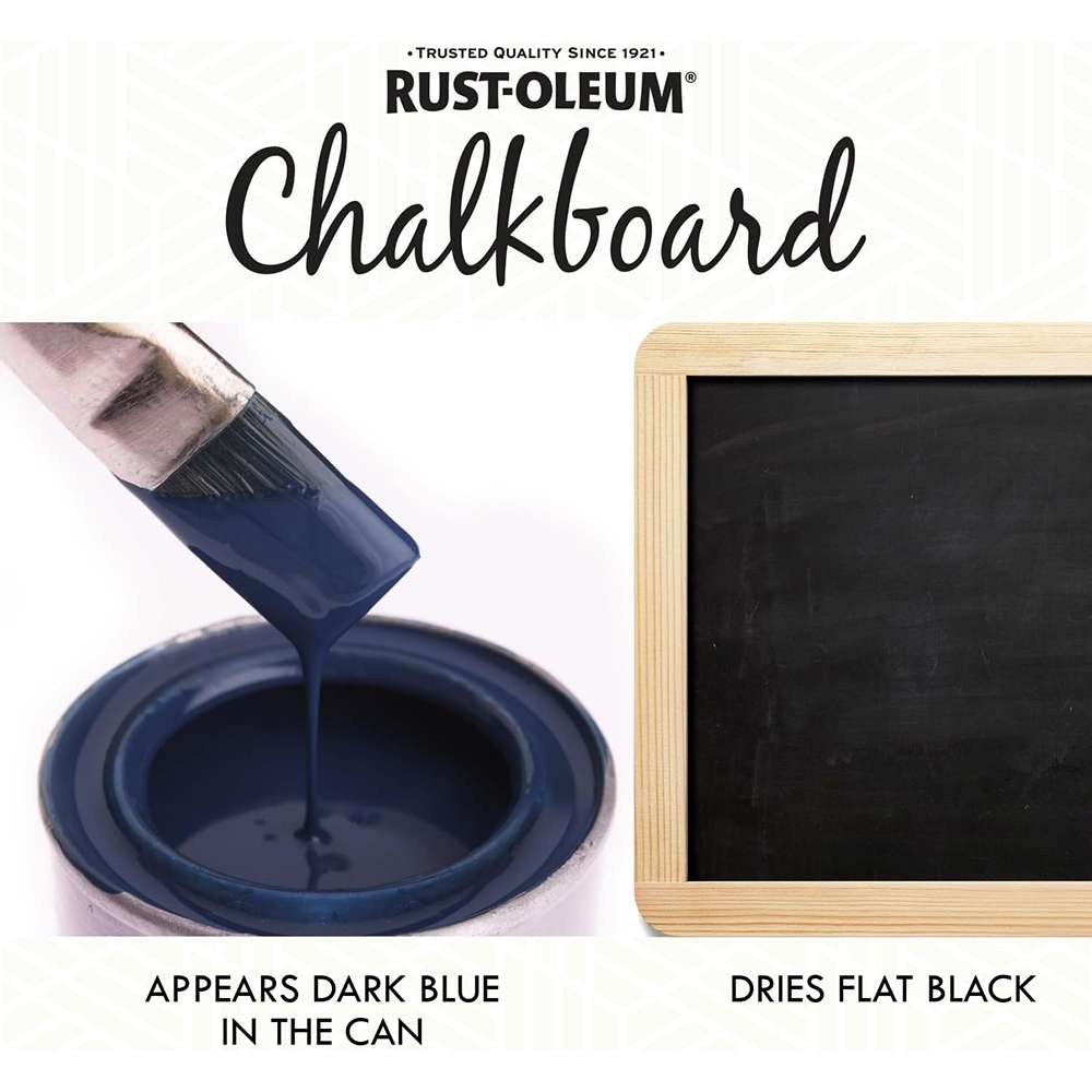 Rust-Oleum 30oz Chalkboard Brush-On Paint - Black 7