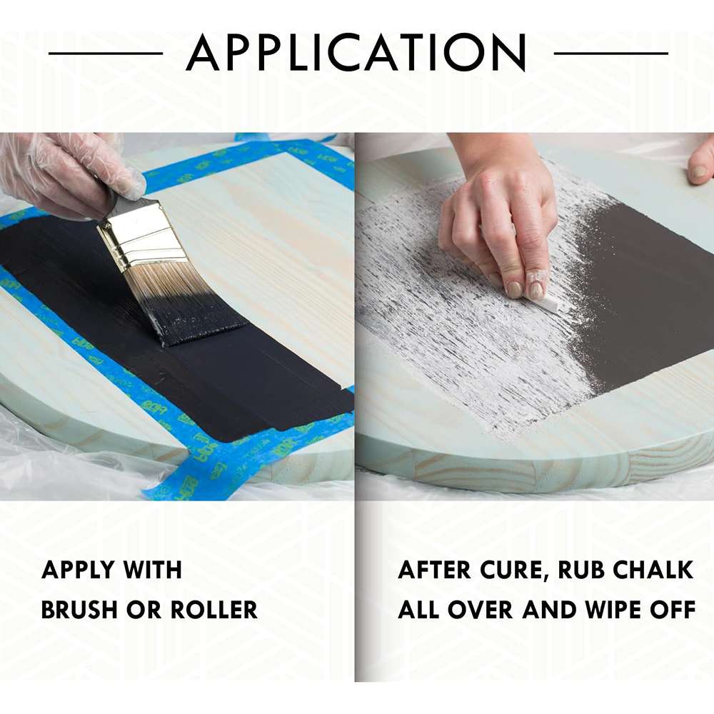 Rust-Oleum 30oz Chalkboard Brush-On Paint - Black 8