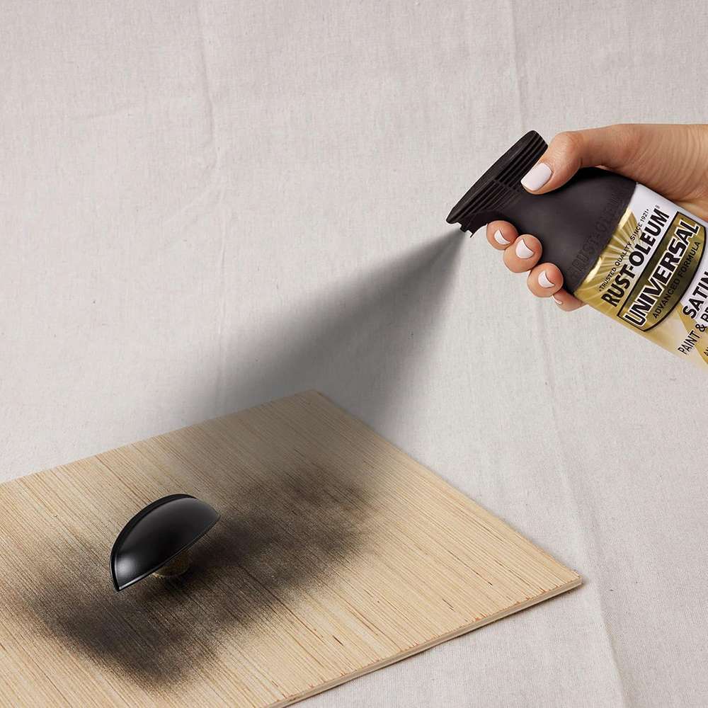 Rust-Oleum 12oz Universal All Surface Satin Spray Paint - Black 4